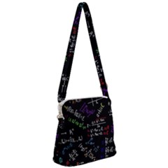 Mathematics  Physics Maths Math Pattern Zipper Messenger Bag by Grandong