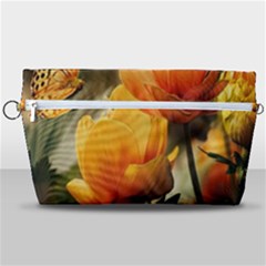 Yellow Butterfly Flower Handbag Organizer by artworkshop