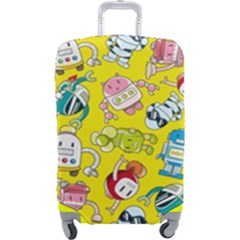 Robot Pattern Luggage Cover (large) by Grandong