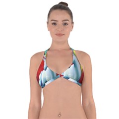 Unicorn Design Halter Neck Bikini Top by Trending