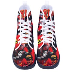 Carlos Sainz Women s High-top Canvas Sneakers by Boster123