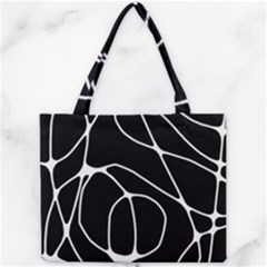 Mazipoodles Neuro Art - Black White Mini Tote Bag by Mazipoodles