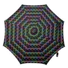 Inspirational Think Big Concept Pattern Hook Handle Umbrellas (medium) by dflcprintsclothing