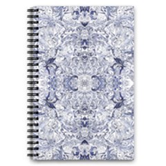 Blue Biro Arabesque 5 5  X 8 5  Notebook by kaleidomarblingart