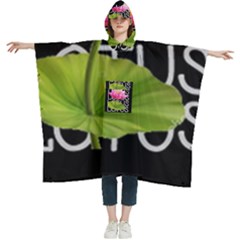 Lotus2 Women s Hooded Rain Ponchos by RuuGallery10