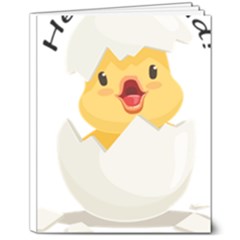 Cute Chick 8  X 10  Hardcover Notebook by RuuGallery10