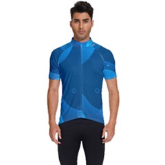 Abstract-classic-blue-background Men s Short Sleeve Cycling Jersey by pakminggu