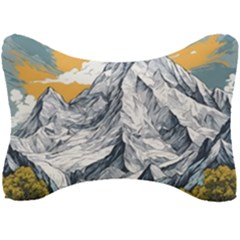 Nature Mountains Landscape Forest Seat Head Rest Cushion by Ravend