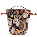 Vintage Possum Pattern Drawstring Bucket Bag View1