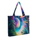Jungle Moon Light Plants Space Medium Tote Bag View2