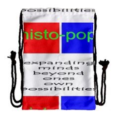 832 Histo-pop Drawstring Bag (large) by tratney