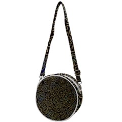 Pattern Abstract Runes Graphic Crossbody Circle Bag by pakminggu