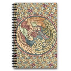 Wings-feathers-cubism-mosaic 5 5  X 8 5  Notebook by Bedest