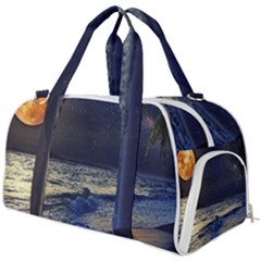 Beautiful Moon Nigh Sky Stars Burner Gym Duffel Bag by Cowasu