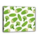 Vegetable Pattern With Composition Broccoli Canvas 16  x 12  (Stretched) View1