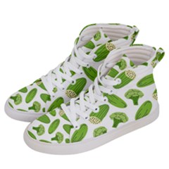 Vegetable Pattern With Composition Broccoli Women s Hi-top Skate Sneakers by pakminggu