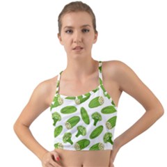 Vegetable Pattern With Composition Broccoli Mini Tank Bikini Top by pakminggu