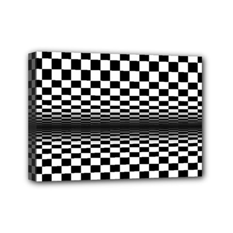 Art-optical-black-white-contrast Mini Canvas 7  X 5  (stretched) by Bedest