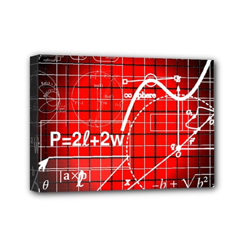 Geometry-mathematics-cube Mini Canvas 7  X 5  (stretched) by Bedest