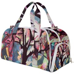 Tree-moon-night-sky-landscape Burner Gym Duffel Bag by Bedest