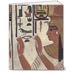 Hieroglyphics-goddess-queen 8  X 10  Hardcover Notebook by Bedest