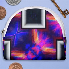 Box-abstract-frame-square Horseshoe Style Canvas Pouch by Bedest