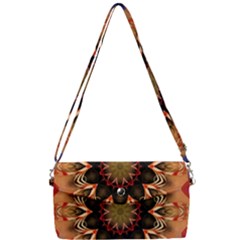 Abstract-kaleidoscope-design Removable Strap Clutch Bag by Bedest