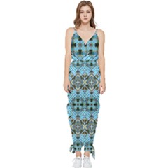 Iphone-background-wallpaper Sleeveless Tie Ankle Chiffon Jumpsuit by Bedest