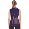 Skyscraper Town Urban Towers Mock Neck Shell Top View2