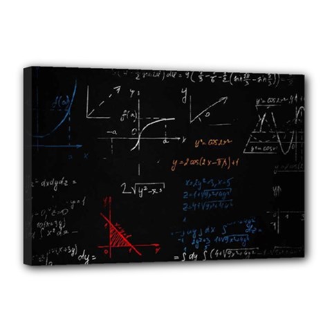 Math Mathematics Pattern Canvas 18  X 12  (stretched) by pakminggu