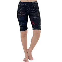 Math Mathematics Pattern Cropped Leggings  by pakminggu