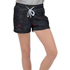 Math Mathematics Pattern Women s Velour Lounge Shorts by pakminggu
