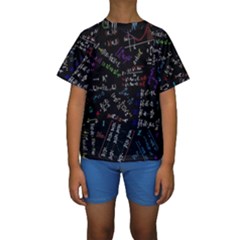 Mathematics  Physics Maths Math Pattern Kids  Short Sleeve Swimwear by pakminggu