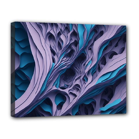 Abstract Trims Canvas 14  X 11  (stretched) by pakminggu
