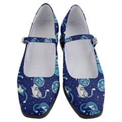 Cat Spacesuit Space Suit Astronauts Women s Mary Jane Shoes by pakminggu