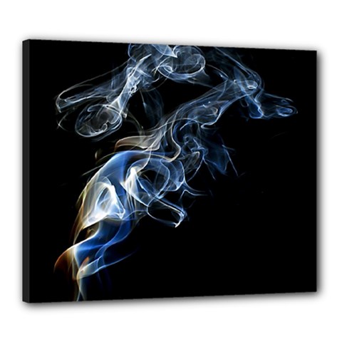Smoke-flame-dynamic-wave-motion Canvas 24  X 20  (stretched) by Cowasu