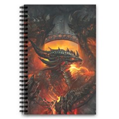 Dragon Fire Fantasy Art 5 5  X 8 5  Notebook by Cowasu