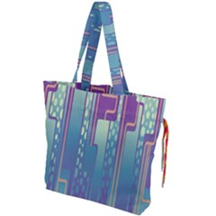 Non-seamless-pattern-background Drawstring Tote Bag by Cowasu