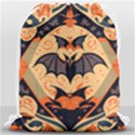 Bat pattern Drawstring Bag (Large) View1