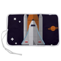 Rocket-space-universe-spaceship Pen Storage Case (s) by Cowasu