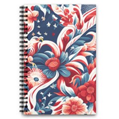 America Pattern 5 5  X 8 5  Notebook by Valentinaart