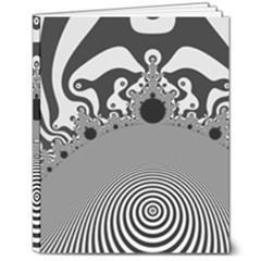 Pattern Illusion Fractal Mandelbrot 8  X 10  Hardcover Notebook by Bangk1t