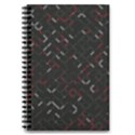 Abstract Dark Pattern Minimal 5.5  x 8.5  Notebook View1