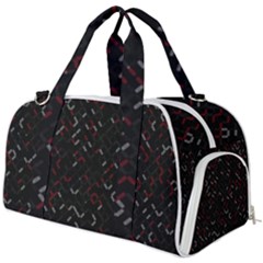 Abstract Dark Pattern Minimal Burner Gym Duffel Bag by Bedest