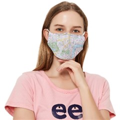 London City Map Fitted Cloth Face Mask (adult) by Bedest