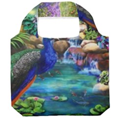 Peacocks  Fantasy Garden Foldable Grocery Recycle Bag by Bedest