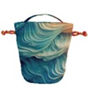 Art Pattern Artis Hands Illustration Drawstring Bucket Bag View2
