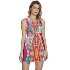 Mandala Pattern, Desenho, Designs, Glitter, Pattern Sleeveless High Waist Mini Dress by nateshop