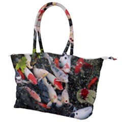 Koi Fish Nature Canvas Shoulder Bag by Ndabl3x