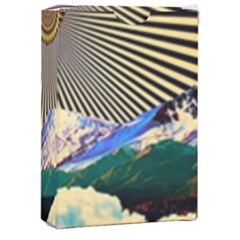 Surreal Art Psychadelic Mountain Playing Cards Single Design (rectangle) With Custom Box by Ndabl3x